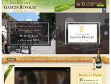 Tablet Screenshot of champagne-gaston-revolte.com